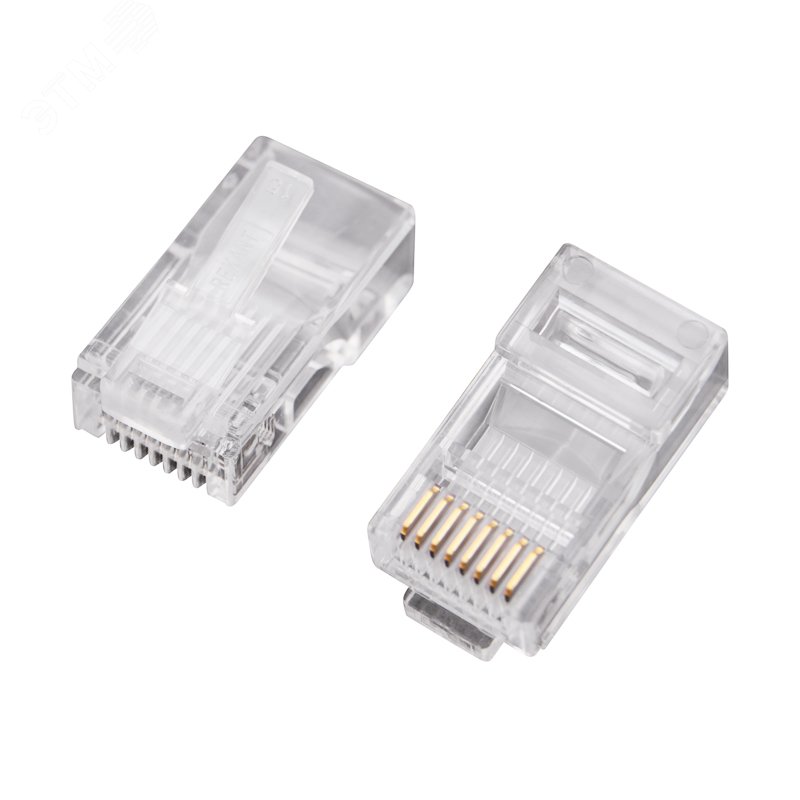 Разъем RJ-45 (8P8C) под витую пару, U/UTP, 5 категория