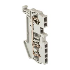 Колодка клеммная пружинная ST-2.5 28А 3 вывода серая plc-jxb-st-2.5-3
