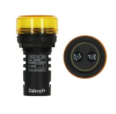 Лампа сигнальная d22-24V желт
