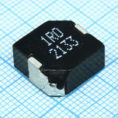 Индуктивность SMD силовая экранированная проволочная 10мкГн ±20% 100кГц порошковое железо 10A 0.0168Ом по постоянному току лента на катушке