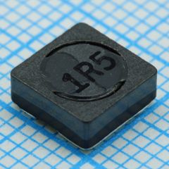 Индуктивность SMD силовая экранированная проволочная 1.5мкГн 30% 100кГц 8Q-Фактор феррит 3.4A 14мОм по постоянному току лента на катушке
