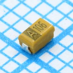 ЧИП-конденсатор танталовый 10мкФ ±10% 10В типоразмер P (2 X 1.2 X 1.2мм) 125С лента на катушке
