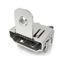 Разъем HDMI розетка 19 контактов SMT с фланцем