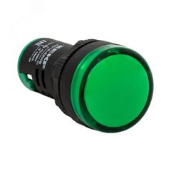 Лампа сигнальная d22-230V зел