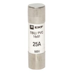 Вставка плавкая цилиндрическая ПВЦ 14х51 25А pvc-14x51-25