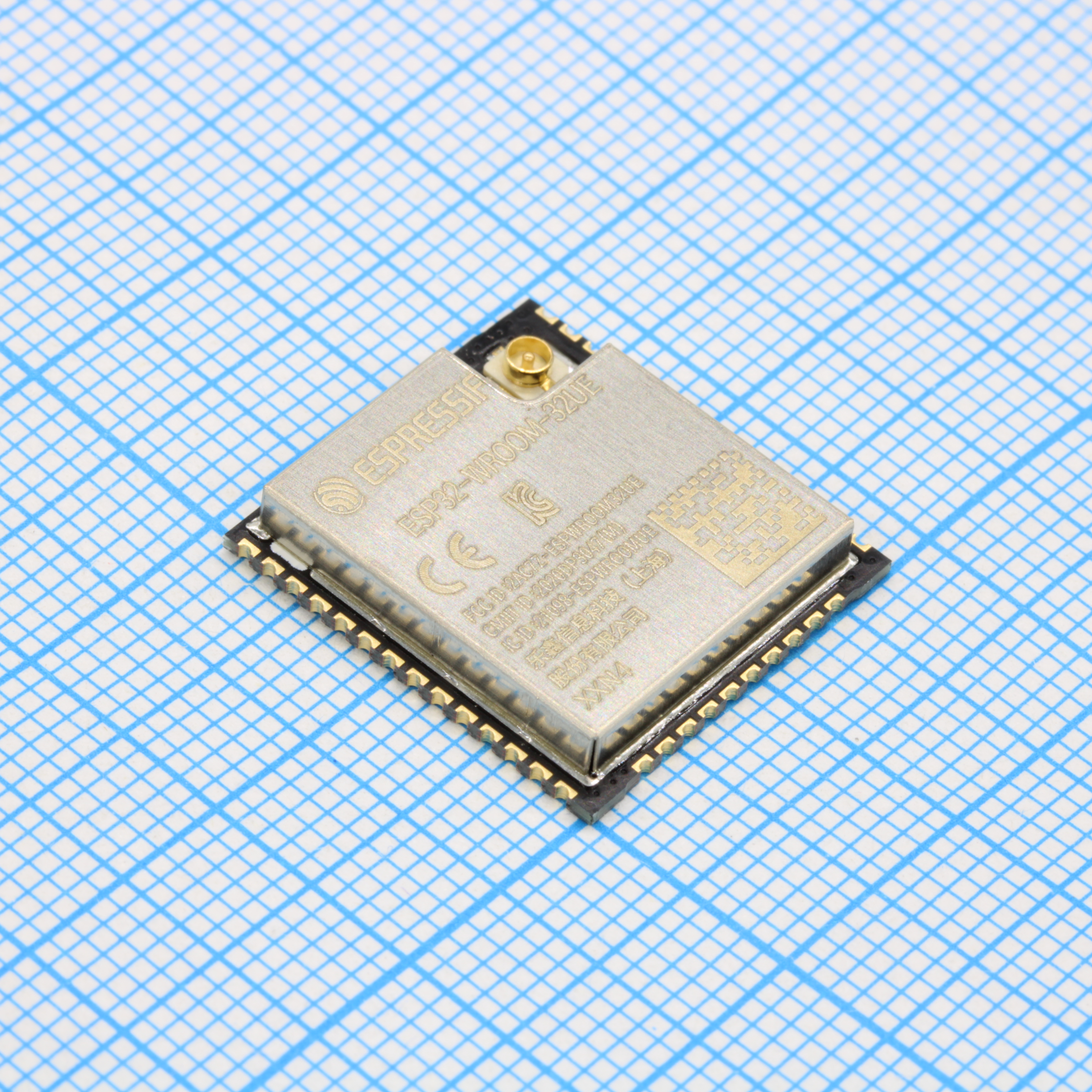 Модуль микроконтроллера Wi-Fi + Bluetooth + Bluetooth LE 2.4ГГц на базе чипа ESP32-D0WD с разъемом для внешней антенны