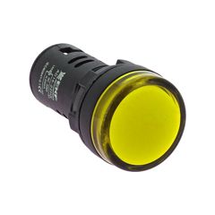 Лампа сигнальная d22-12V желт