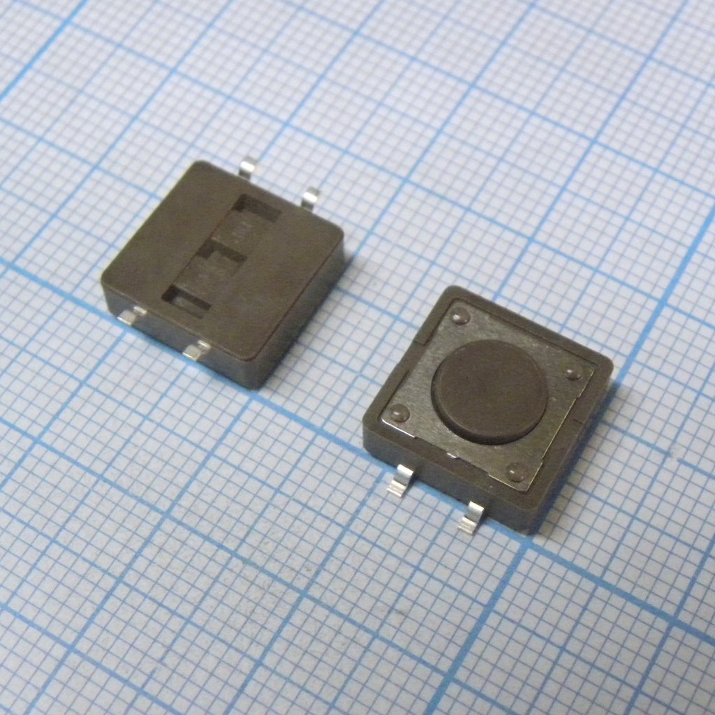 Кнопка тактильная миниатюрная SMD 12*12* 4.3 / 0,05A/12Vdc