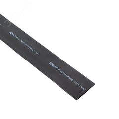 Термоусаживаемая трубка ТУТ нг 40/20 черная в отрезках по 1м PROxima tut-40-b-1m