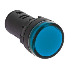 Лампа сигнальная d22-12V син