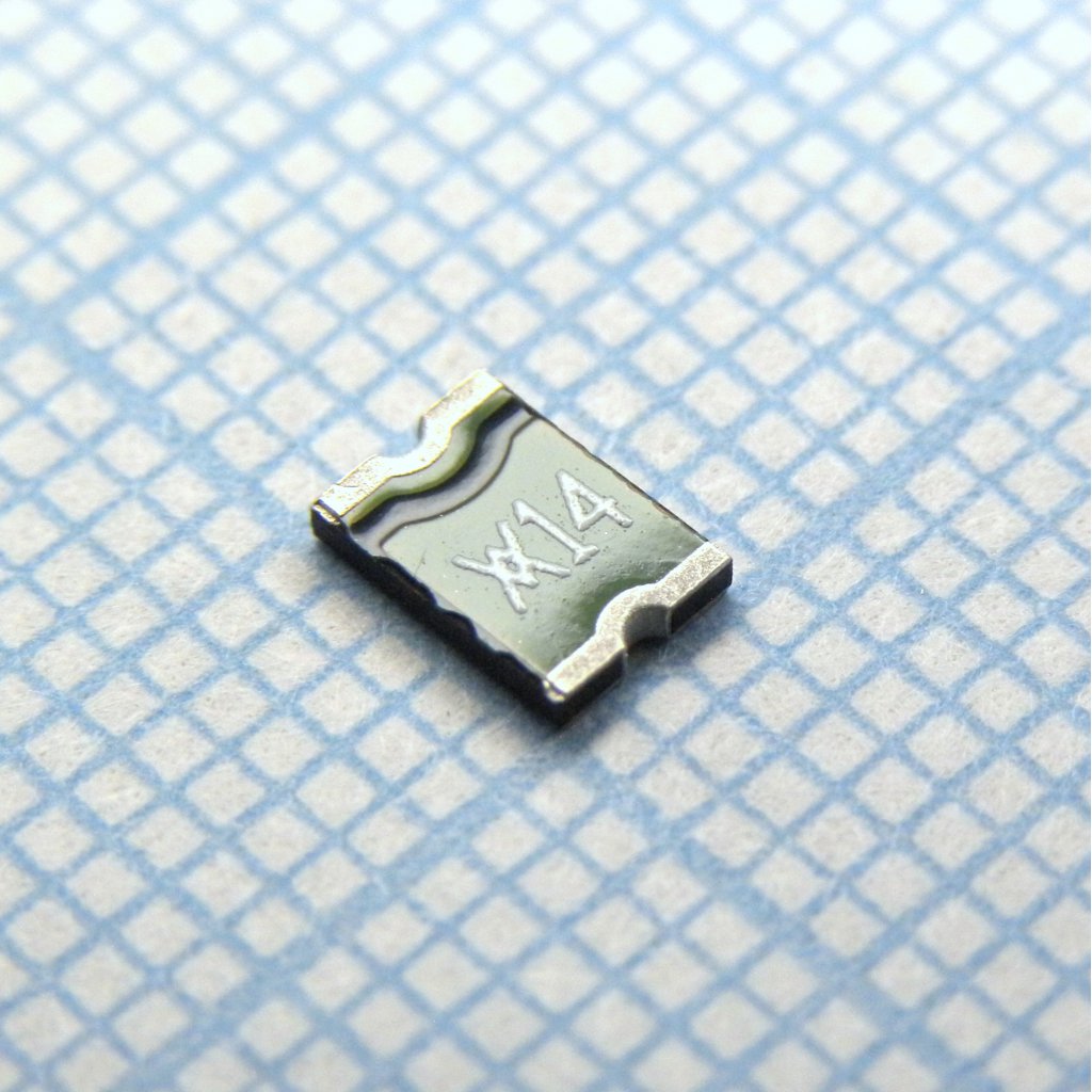 Самовосстанавливающийся предохранитель PTC 0.14A(hold) 0.28A(trip) 60VDC 10A 0.75W 0.008s 1.5Ohm SMD