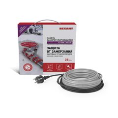 Кабель греющий саморегулирующийся Extra Line 25MSR-PB, на трубу, 5м/125Вт R 51-0640