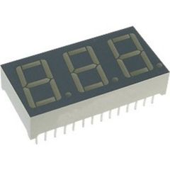 3-х разрядный индикатор/14,22мм/зеленый/568нм/3-10.5мкд