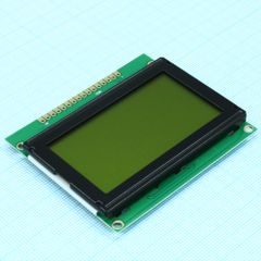 ЖКИ знакосинтезирующий 16 x 4, STN Желто-зеленый Позитивный/прозрачно-отражающий светодиодная подсветка желто-зеленая размеры 70.6x60 мм, видимая область 60x32.6 мм, -20...70°C, контактные площадки сверху 16 выводов