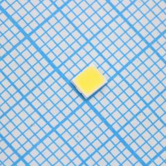 Светодиод smd 2,8х3,5x0,7мм/белый/ 5000K/ 65Лм при 150мА/максимальный ток 150мА/0,51Вт/3.1v/ CRI=80/120° (3шага выборка)