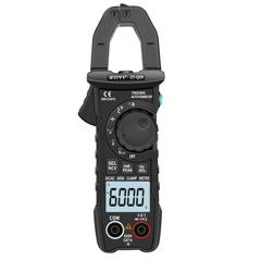 Токоизмерительные клещи, True RMS, 600В, 600А, 60МОм, NCV, емкость, частота, температура, постоянный ток 600А