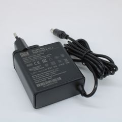 AC-DC, 30Вт, сетевой адаптер, выход 24В/1.25А, вход 80...264В AC, 47...63 Гц, изоляция 4000B DC, 2xMOPP, 62x30*x65мм, -30...+70C, евровилка, выходной разъем 11мм, диам. 5.5х2.1мм