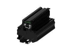 Предохранительная клемма, тип предохранителя: 5x20, LED 24V, тип фиксации провода: винтовой, номинальное сечение: 4 мм кв., 6,3A, 500V, ширина: 6,5 мм, цвет: черный, тип монтажа: DIN35