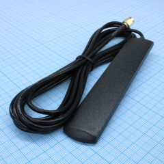 GSM 900/1800; 50Ом; 3,5 дБ; длина кабеля 3м; наклеивается; 115х22х4мм;  SMA-M-разъем