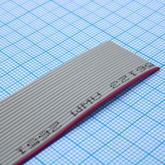 Плоский кабель шлейф 20 проводов, шаг 1.00 мм, 30AWG(7*0.1мм Cu), цена за 1 метр