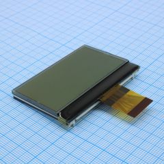 ЖКИ графич, 128 х 64, COG, FSTN Positive/Transflective, подсв. LED Белая, VDD = 3V, 6 o'cl, -20...+70C драйвер ST7567
