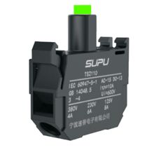 Блок индикации, винтовая фиксация провода, LED DC 220V, для серии кнопок TS2, цвет: зеленый