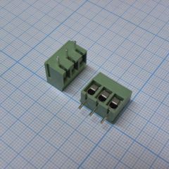 Винтовой клеммный блок с защитой провода, 3 контакта. Серия DG300-5.0