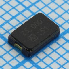 Резонатор кварцевый SMD 5.0х3.2х1.3мм, -40...+85°C, 30/20ppm, 8пФ, 25.000МГц