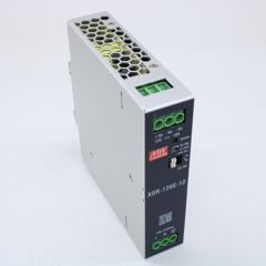 Преобразователь AC-DC на DIN-рейку 120Вт, выход 12В/10A, рег. вых 12…15В, вход 85…264В AC, 47…63Гц /120…370В DC, DC OK, изоляция 4000В AC, 30х125,2х116мм, -40…+70°С
