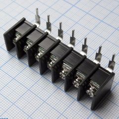 Барьерный клеммный блок 7 контактов. Серия DG25R-B
