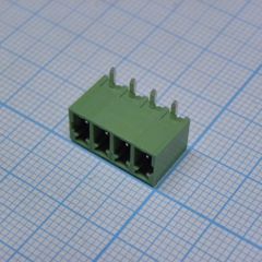 Разъемный клеммный блок на плату, 4 контакта. Серия 15EDGRC-3.81