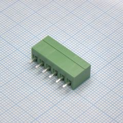 Разъемный клеммный блок на плату, 6 контактов. Серия 15EDGVC-3.5