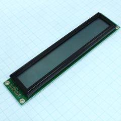 ЖКИ знакосинтезирующий 20 x 2, STN Серый Позитивный/прозрачно-отражающий светодиодная подсветка желто-зеленая размеры 180x40 мм, видимая область 149x23 мм, -20...70, контактные площадки 2 ряда слева 16 выводов